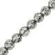 Lava Bead Round Silver Antique 8mm (~45pcs)