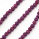Perlina di Lava Colorata Rotonda 4mm (90pz/filo)