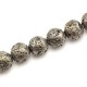 Λάβα Χάντρα Στρογγυλή Μαύρο 10mm (~37τμχ)