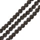 Λάβα Χάντρα Στρογγυλή Γκρι (~4mm Ø~0.4mm (~92τμχ)