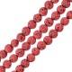 Lava Bead Round Light Fuchsia (~4mm Ø~0.4mm (~92pcs)