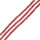 Perle de lave Ronde Fuchsia Clair (~4 mm Ø~0.4 mm (~92 Pièces)