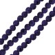 Perle de lave Ronde Violette (~6 mm Ø~0.5 mm (~62 Pièces)