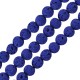 Perla di Lava Rotonda blu (~6 mm Ø~0.5 mm (~62 Pezzi)