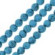 Lava Bead Round Light Blue (~6mm Ø~0.5mm (~62pcs)