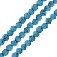 Lava Bead Round Light Blue (~6mm Ø~0.5mm (~62pcs)