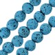 Lava Bead Round Light Blue (~6mm Ø~0.5mm (~62pcs)