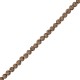 Λάβα Χάντρα Στρογγυλή Καφέ (~6mm Ø~0.5mm (~62τμχ)