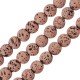 Lava Bead Round Light Pink (~8mm Ø~0.6mm (~46pcs)