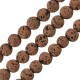 Lava Bead Round Beige (~8mm Ø~0.6mm (~46pcs)
