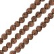 Λάβα Χάντρα Στρογγυλή Μπεζ (~8mm Ø~0.6mm (~46τμχ)