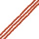 Lava Bead Round Orange (~8mm Ø~0.6mm (~46pcs)
