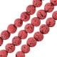 Lava Bead Round Light Fuchsia (~8mm Ø~0.6mm (~46pcs)