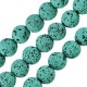 Lava Bead Round Veraman (~8mm Ø~0.6mm (~46pcs)