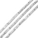 Lava Colored Silk Coated Tube White 4x13mm (40cm)