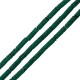 Lava Colored Silk Coated Tube Dark Green 4x13mm (40cm)