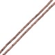 Tube Recouvert de soie Couleur lave Saumon 4 x 13 mm (40 cm)