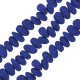 Lava Spacer Blue 4x6mm Ø~0.9mm (~84pcs)