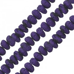 Distanziatore Lava Viola 4x6 mm Ø~0.9 mm (~84 Pezzi)