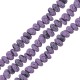 Λάβα Χάντρα Ροδέλα Μωβ Ανοιχτό 4x6mm Ø~0.9mm (~84τμχ)