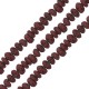 Lava Spacer Dark Magenta 4x6mm Ø~0.9mm (~84pcs)