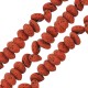 Lava Spacer Orange 4x6mm Ø~0.9mm (~84pcs)