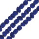 Perle Irrégulière en lave Bleue 5 x 8 mm Ø ~ 0.8 mm (~ 49 Pièces)