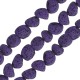 Lava Irregular Bead Purple 5x8mm Ø~0.8mm (~49pcs)