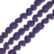 Perle Irrégulière en lave Violette 5 x 8 mm Ø ~ 0.8 mm (~ 49 Pièces)