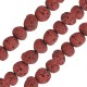 Perle Irrégulière en lave rose 5 x 8 mm Ø ~ 0.8 mm (~ 49 Pièces)