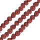 Λάβα Χάντρα Ακανόνιστη Ροζ 5x8mm Ø~0.8mm (~49τμχ)