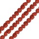 Lava Irregular Bead Orange 5x8mm Ø~0.8mm (~49pcs)
