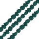 Lava Irregular Bead Dark Green 5x8mm Ø~0.8mm (~49pcs)
