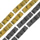 Lava Bead Cube Gold Antique 4mm Ø1.1mm (~96pcs)
