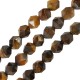 Μάτι Τίγρης Χάντρα Διαμαντοκοπή (~8mm Ø1.2mm (~50τμχ)