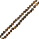Tiger Eye Bead Diamond Cut (~8mm Ø1.2mm (~50pcs)