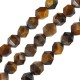 Tiger Eye Bead Diamond Cut (~8mm Ø1.2mm (~50pcs)
