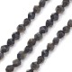 Perle D'Obsidienne Taille Diamant 6 mm (~62 Pièces)