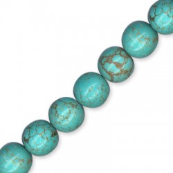 Perlina di Howlite 14mm (~28pz/filo)