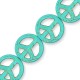 Passante di Howlite Segno della Pace 25mm (~16pz/filo)