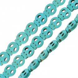 Χαολίτης Νεκροκεφαλή Περαστή Επίπεδη 13x15mm (27τμχ) (40cm)