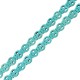 Howlite Turquoise Crackle Flat Skull 13x15mm (40cm) (27pcs)