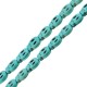 Howlite Turquoise Crackle Flat Skull 13x15mm (40cm) (27pcs)