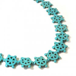 Passante in Howlite Timone 15mm (~40cm/filo)