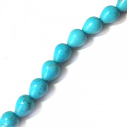 Passante in Howlite Goccia 8x10mm (~40pz/filo)