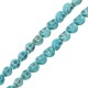 Howlite 3D Skull Turquoise 9.5x12mm (34pcs) (40cm)