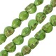 Crâne 3D en Howlite vert 9.5 x 12 mm (34 Pièces) (40 cm)