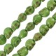 Calavera 3D de Howlita Verde 9,5 x 12 mm (34 Unidades) (40 cm)