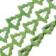 Arbre Coulissant en Howlite vert 30 mm (14 Pièces)