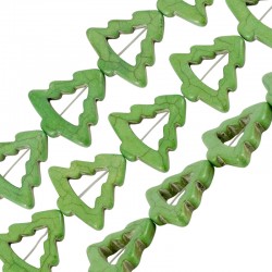 Cursore Howlite Albero Verde 30 mm (14 Pezzi)